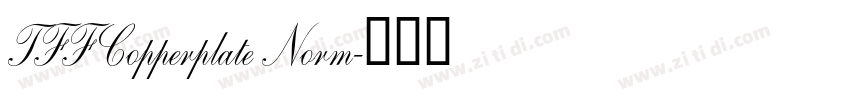TFF Copperplate Norm字体转换
